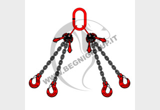 C084H - BRACA G80 4 TRATTI | GANCIO CON SICUREZZA